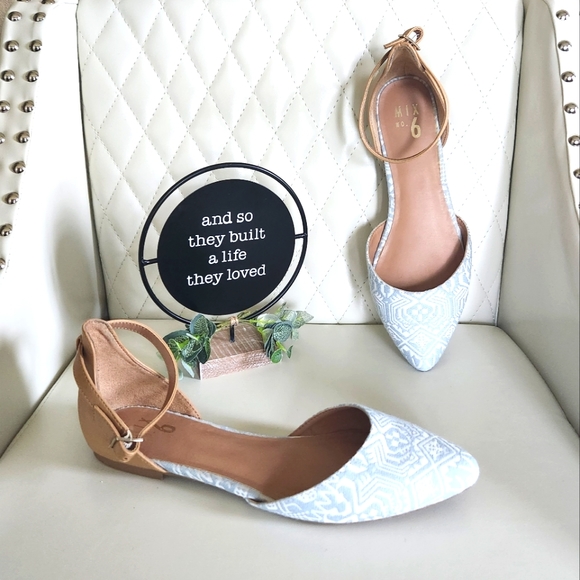 Women's Mix No 6 Blue/White/Beige Sze 9.5 Sandal. GREAT CONDITION - Picture 6 of 16